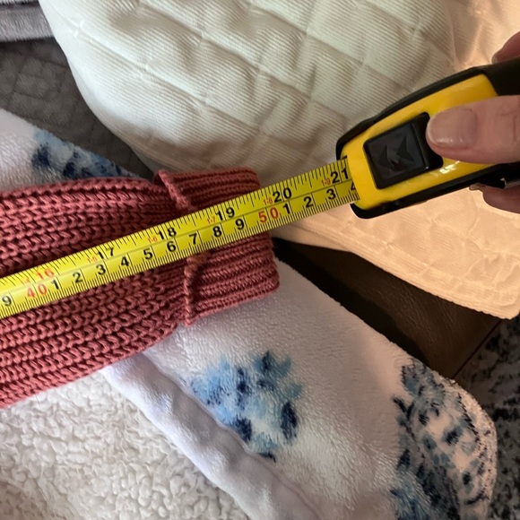 Francesca’s moon & madison Frayed Hem Reversible Pink Cotton Cardigan sz S - Picture 11 of 12